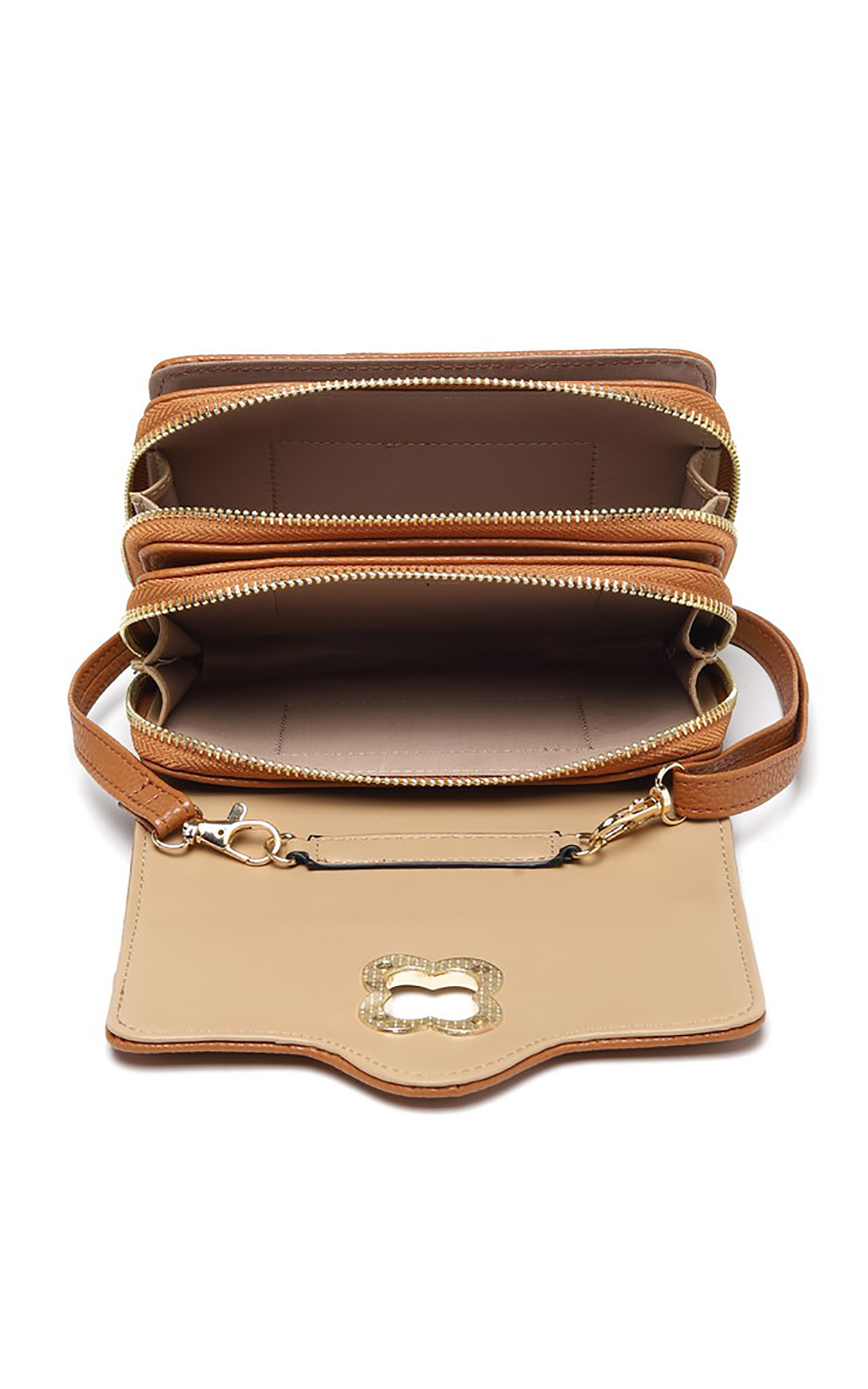 QUILTED FLAP OVER CROSS BODY BAG Bessie London