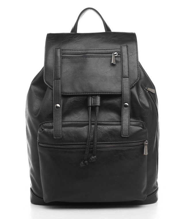 BOBBY BLACK MEN’S: FLAP OVER BACKPACK – Bessie London