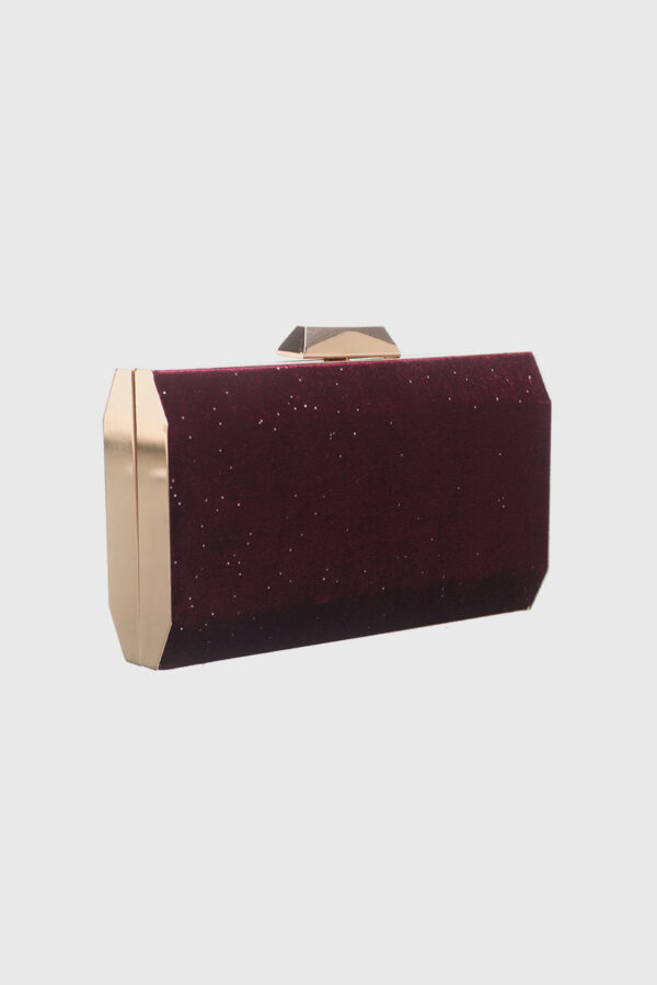 VINTAGE VELVET CLUTCH BAG