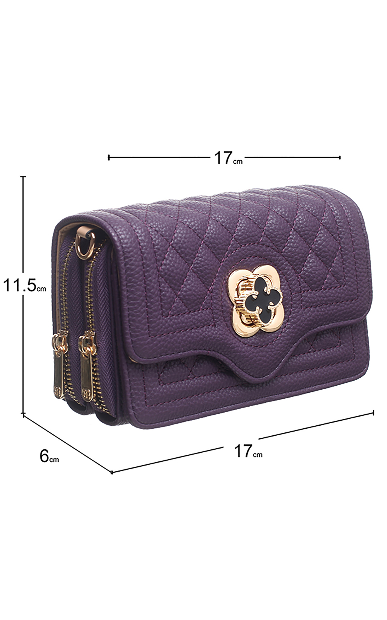 QUILTED FLAP OVER CROSS BODY BAG – Bessie London