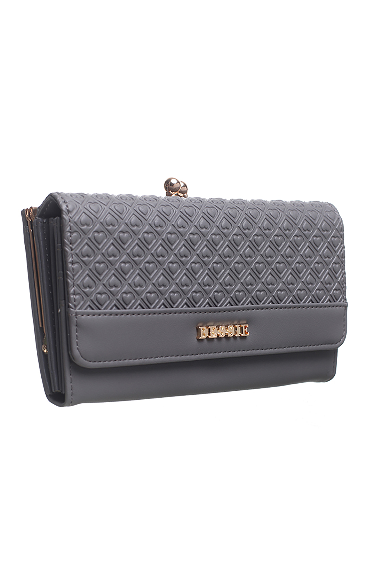 TEXTURED CLASP LADY WALLET PURSE