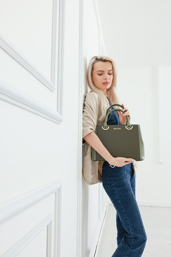 TWO TONE TOTE BAG