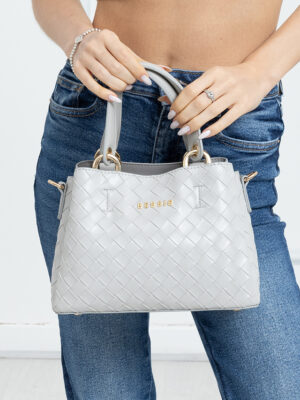 SMALL WOVEN DESIGN TOTE BAG