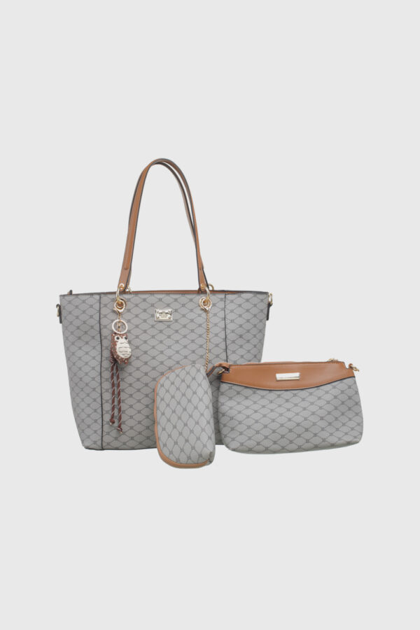 3 IN 1 MONOGRAM HANDBAG WITH CHARM