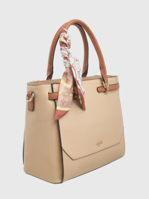 WORK TOTE WITH SCARF