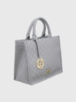 EMBOSSED BOOK BAG TOTE
