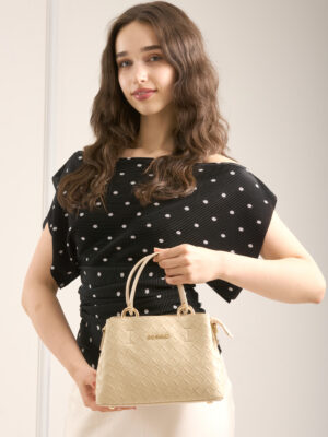 SMALL WOVEN DESIGN TOTE BAG
