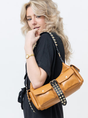STAR STUDDED CARGO UTILITY SHOULDER BAG