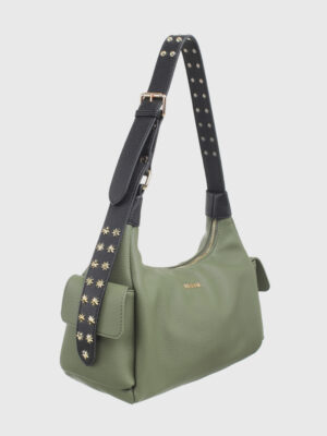 STUDDED CARGO SHOULDER BAG