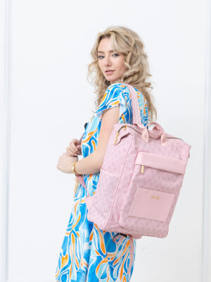 NYLON MONOGRAM BACKPACK