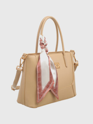 WORK TOTE WITH SCARF