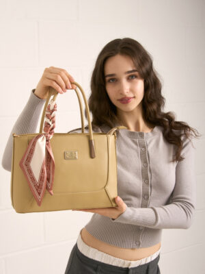 WORK TOTE WITH SCARF
