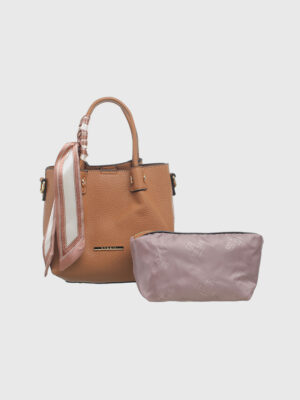 2 IN 1 BUCKET BAG WITH SCARF